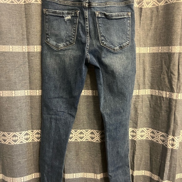 Vervet by Flying Monkey Distressed Jeans size 25 Fringe Ankles - Picture 6 of 7